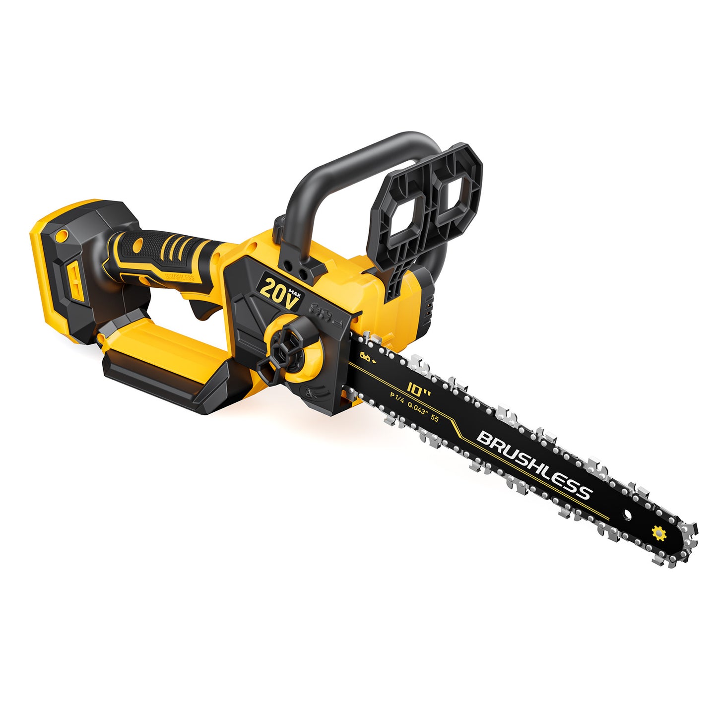 10 Inch Cordless Chainsaw Compatible with Dewalt 20V MAX Battery