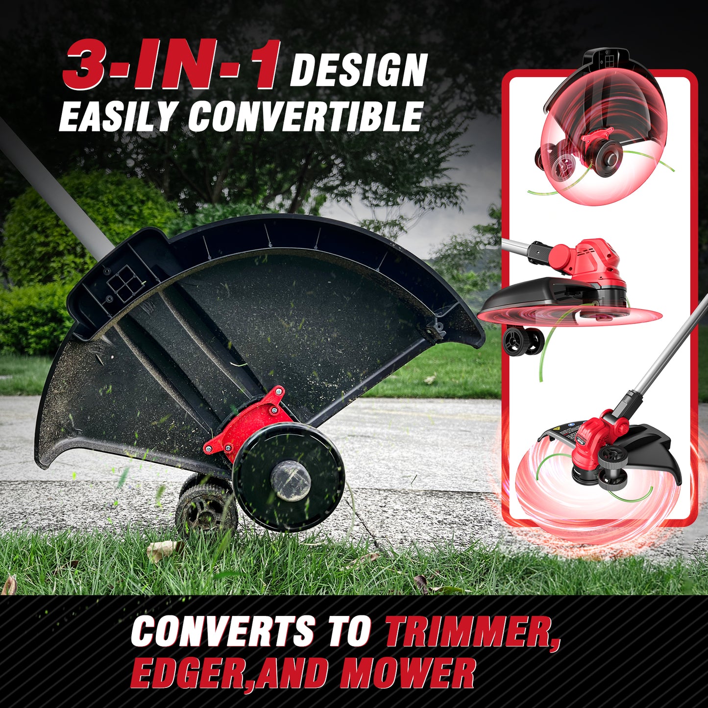 15 INCH Weed Wacker Compatible with MWK 18V Batteries