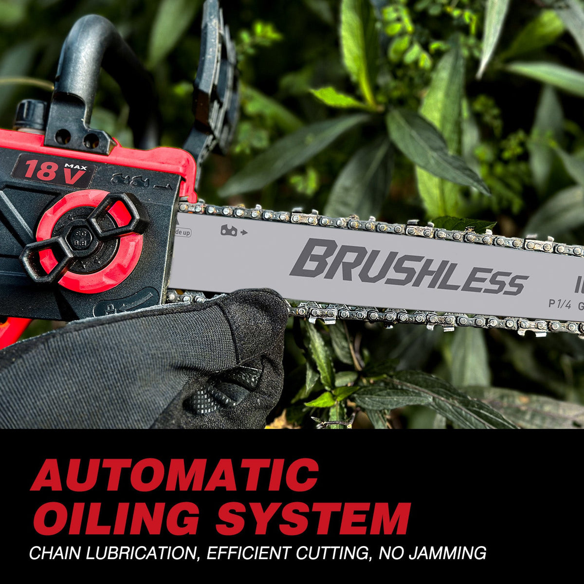 10 Inch Cordless Chainsaw for Milwaukee 18V Battery, 4.0ah Battery Included - LOASCOTY-DIY Gardening Tools Official Site | Changing Lives