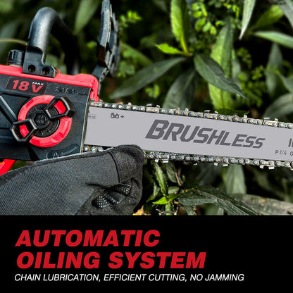 10 Inch Cordless Chainsaw for Milwaukee 18V Battery, 4.0ah Battery Included - LOASCOTY-DIY Gardening Tools Official Site | Changing Lives