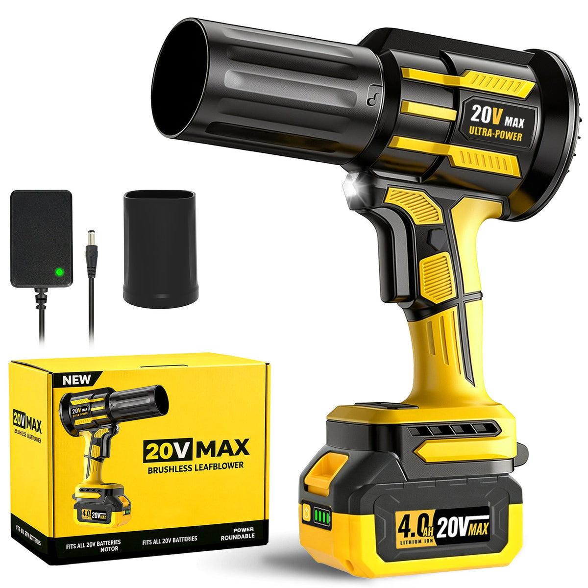820 CFM 980,000 RPM Cordless Leaf Blower for DEWALT 20V Battery