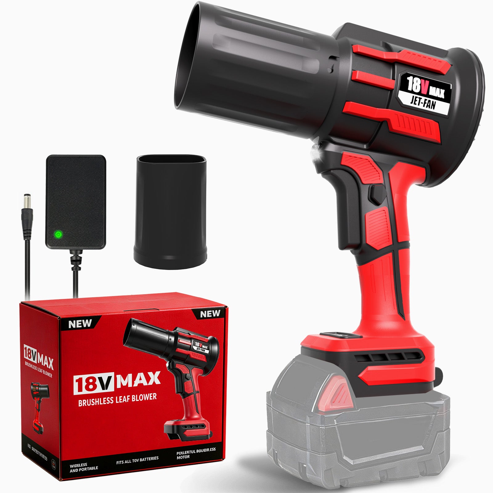 820 CFM 980,000 RPM Cordless Leaf Blower for Milwaukee 18-Volt Battery