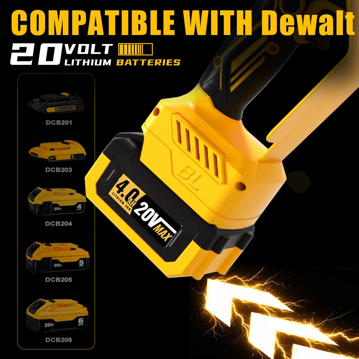 2-in-1 Cordless 8-Inch Pole Saw & Chainsaw for Dewalt 20V Battery - LOASCOTY-DIY Gardening Tools Official Site | Changing Lives