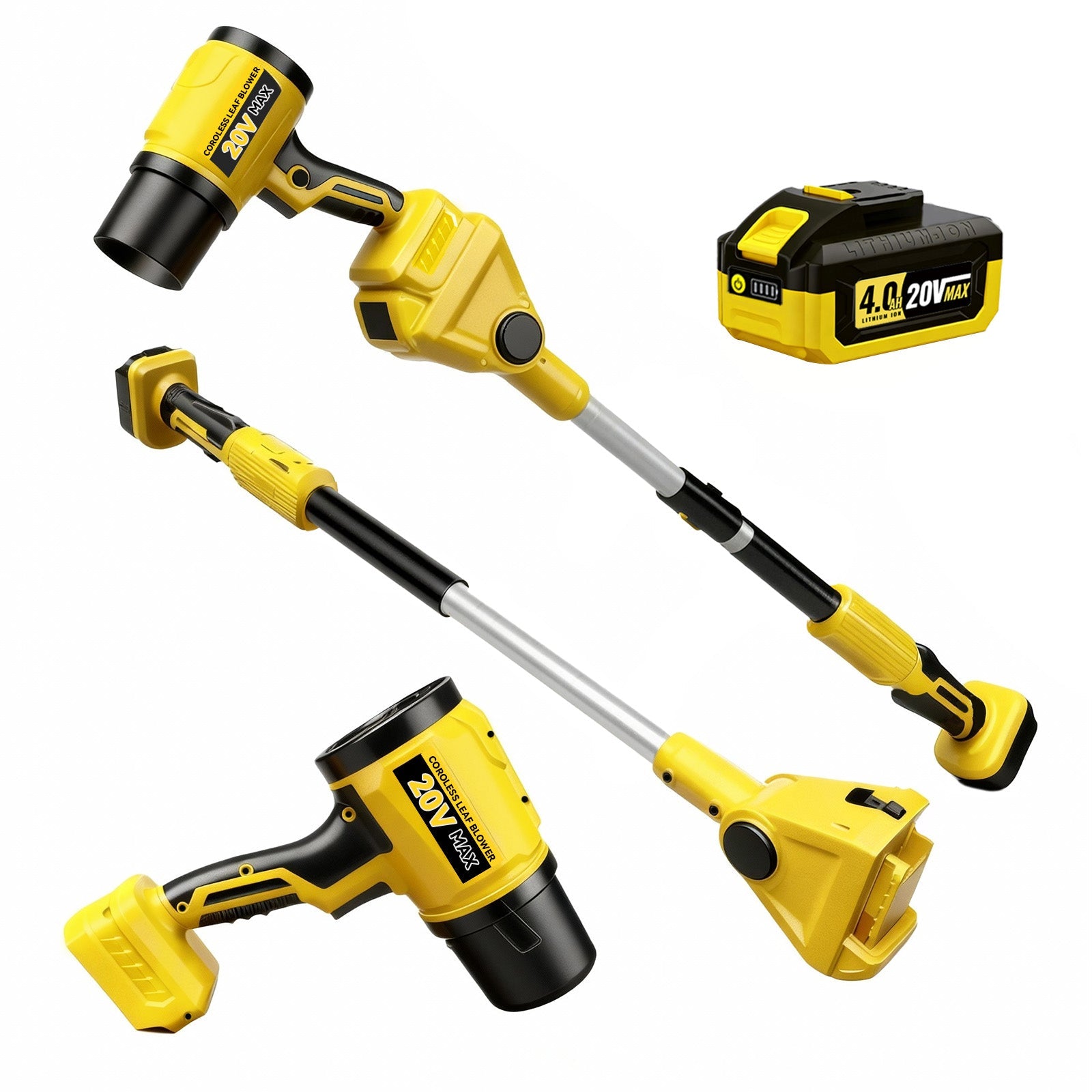 2 in 1 Cordless Leaf Blower for DEWALT 20V Max Battery(4.0Ah Battery Included) - LOASCOTY - DIY Gardening Tools Official Site | Changing Lives