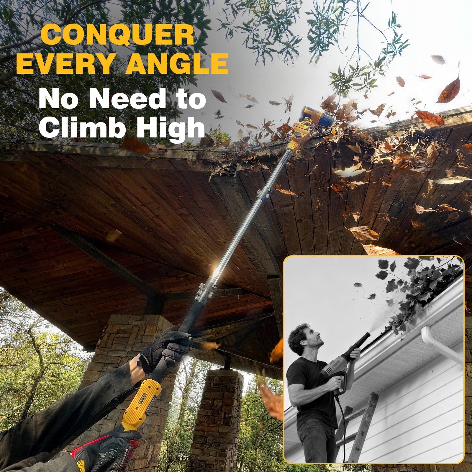2 in 1 Cordless Leaf Blower for DEWALT 20V Max Battery(4.0Ah Battery Included) - LOASCOTY - DIY Gardening Tools Official Site | Changing Lives