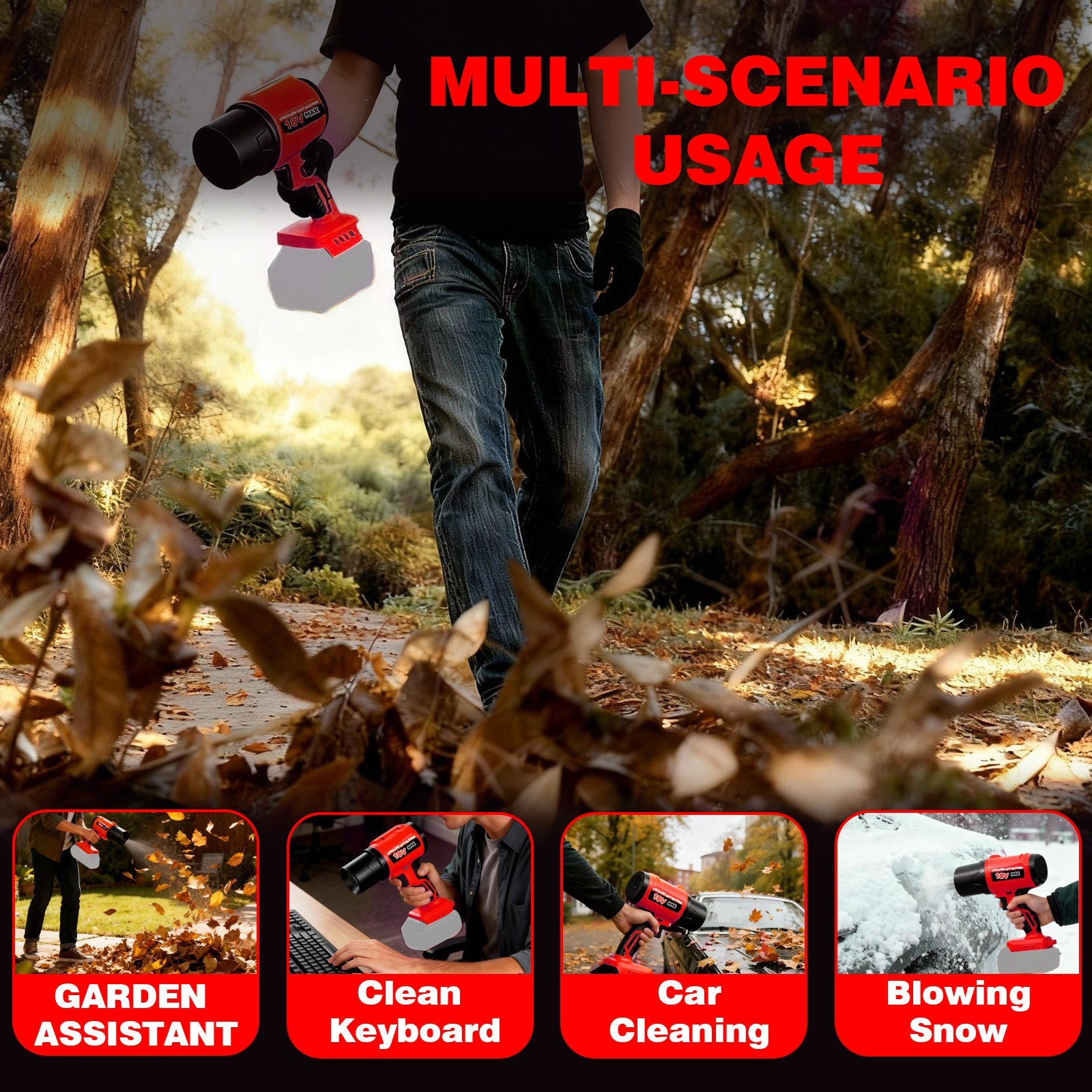 2 in 1 Cordless Leaf Blower for Milwaukee m18 Battery(Battery Not Included) - LOASCOTY - DIY Gardening Tools Official Site | Changing Lives