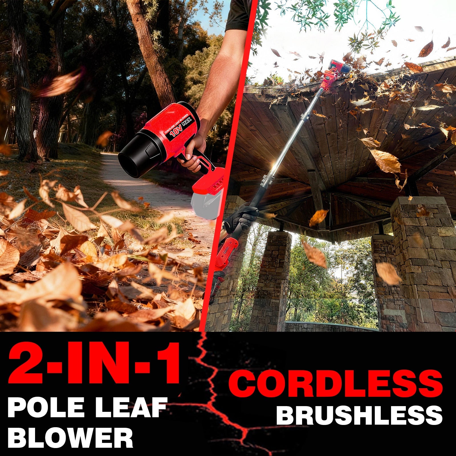 2 in 1 Cordless Leaf Blower for Milwaukee m18 Battery(Battery Not Included) - LOASCOTY - DIY Gardening Tools Official Site | Changing Lives