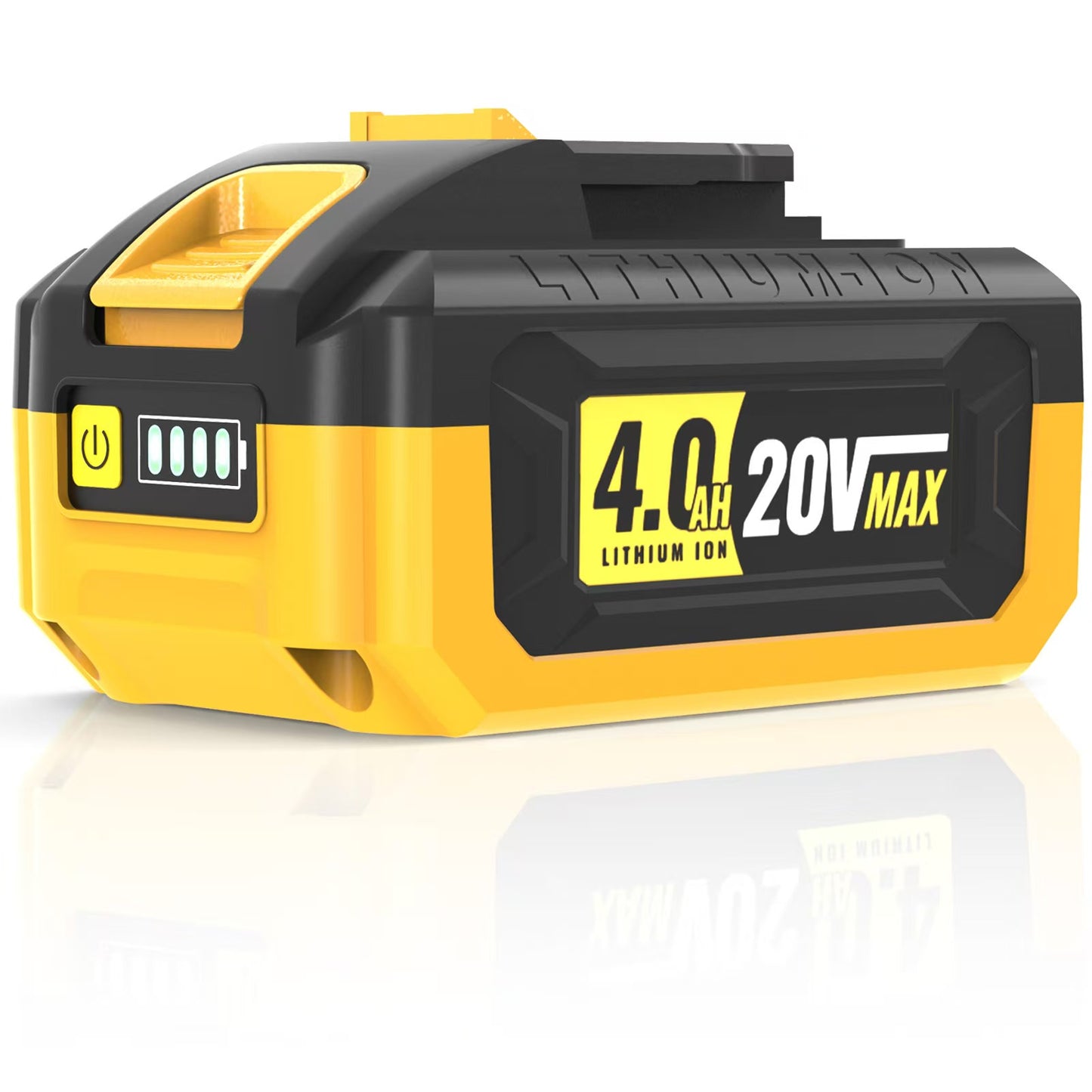 Replacement for dewalt 20v Battery Compatible with dewalt 20v max Battery Charger DCB200 DCB205 DCB206 DCB207 Series Power Tools(Yellow)