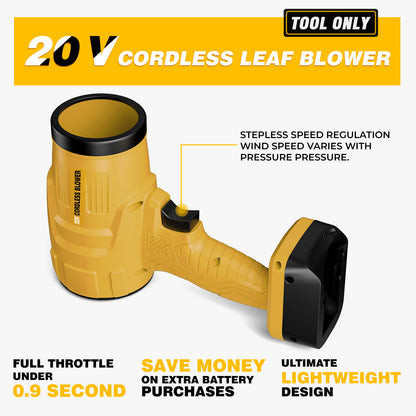 Cordless Leaf Blower Compatible with DW 20V Max Battery