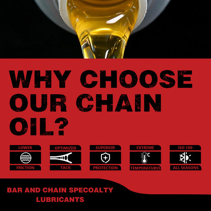 Professional Guide Bar and Chainsaw Oil – Ultra-clean, all-season lubricant for electric saws and pole saws* (3 bottles)