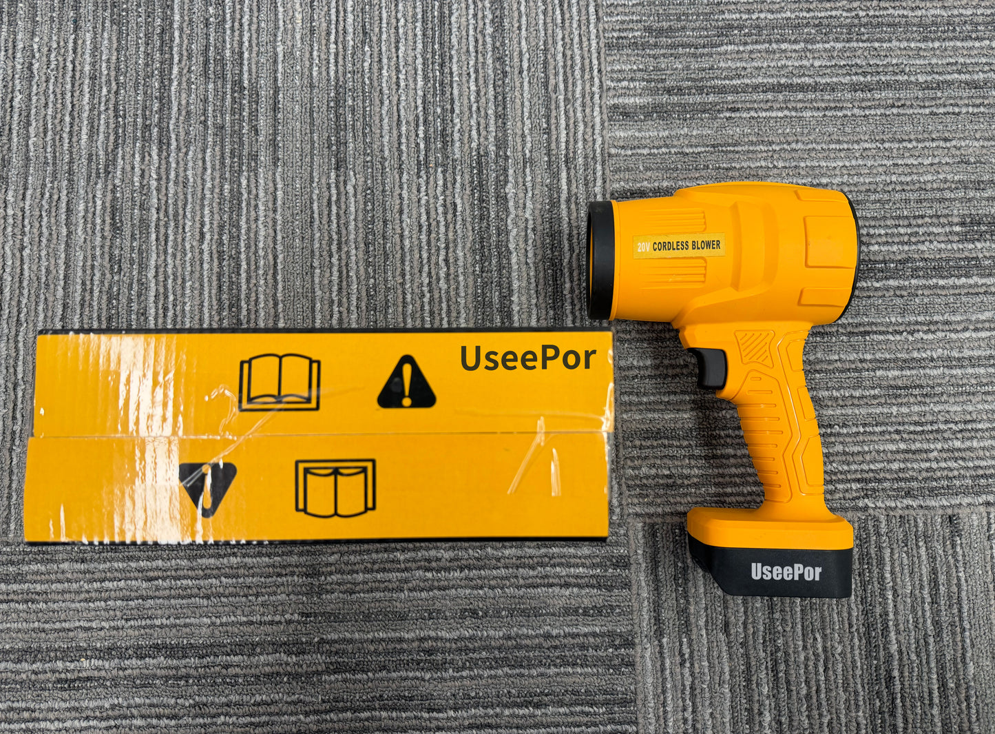 UseePor Cordless Leaf Blower Portable Dust Cleaner Handheld Blowers, Handheld Electric Blower for Patio Cleaning, Lightweight Blowers for Lawn Care, Patio, Yard, Blowing Snow, Leaves, Dust