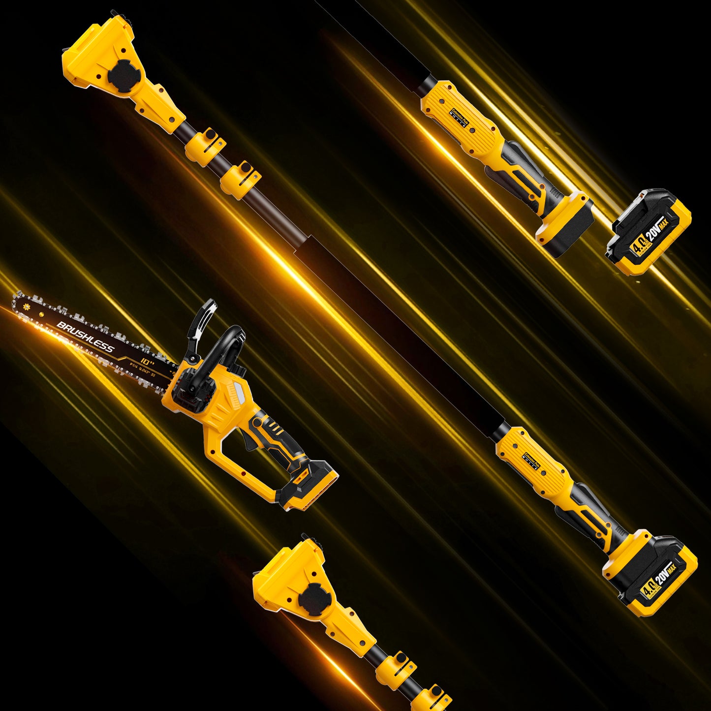 Replacement for dewalt 20v Battery Compatible with dewalt 20v max Battery Charger DCB200 DCB205 DCB206 DCB207 Series Power Tools(Yellow)