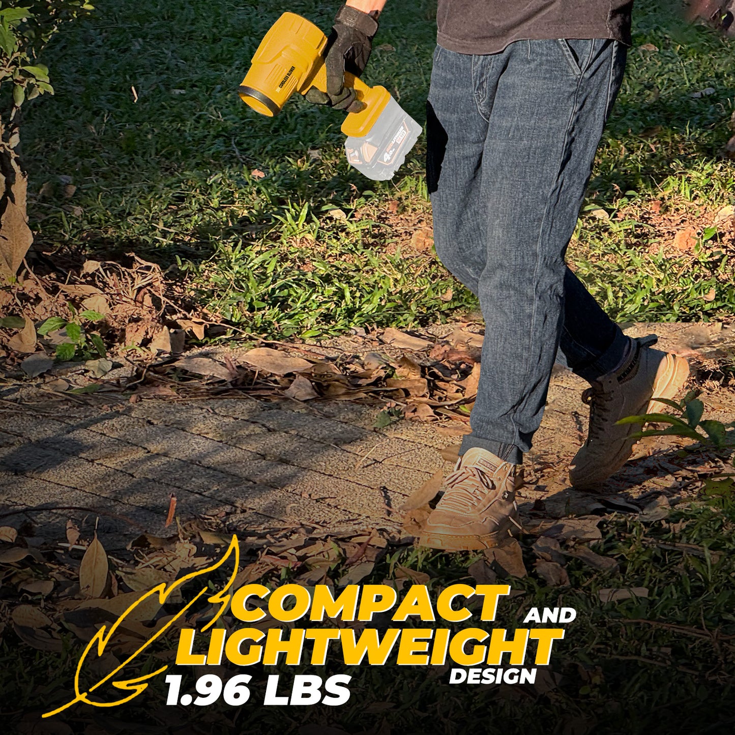 Cordless Leaf Blower Compatible with DW 20V Max Battery