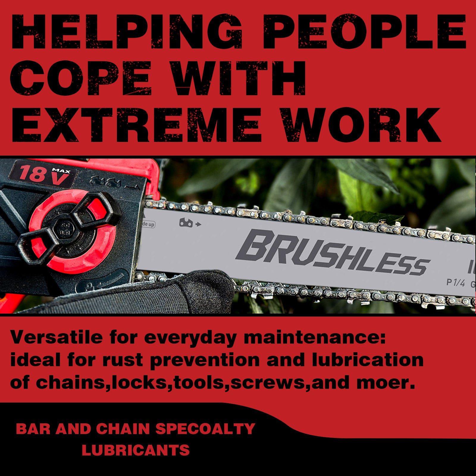 Professional Guide Bar and Chainsaw Oil – Ultra-clean, all-season lubricant for electric saws and pole saws* (3 bottles)