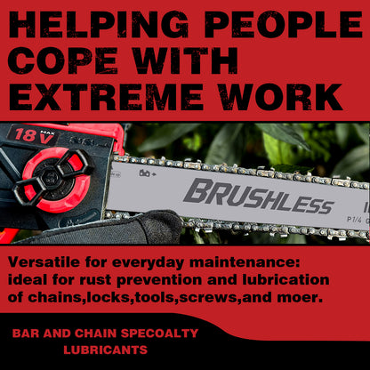 Professional Guide Bar and Chainsaw Oil – Ultra-clean, all-season lubricant for electric saws and pole saws* (3 bottles)