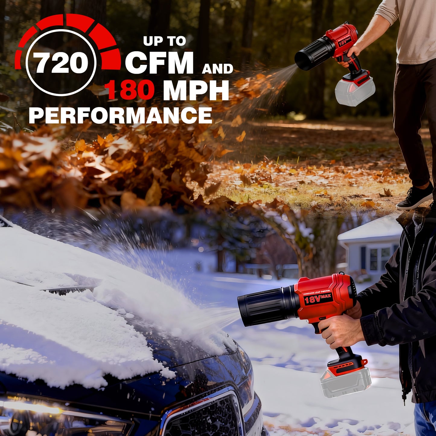 Cordless Leaf Blower for Milwaukee m18 Battery (No Battery)