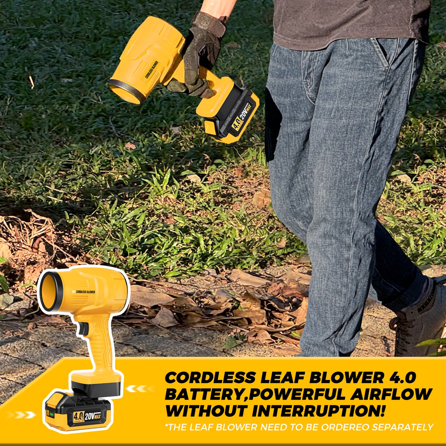 Replacement for dewalt 20v Battery Compatible with dewalt 20v max Battery Charger DCB200 DCB205 DCB206 DCB207 Series Power Tools(Yellow)