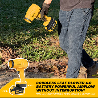 Replacement for dewalt 20v Battery Compatible with dewalt 20v max Battery Charger DCB200 DCB205 DCB206 DCB207 Series Power Tools(Yellow)