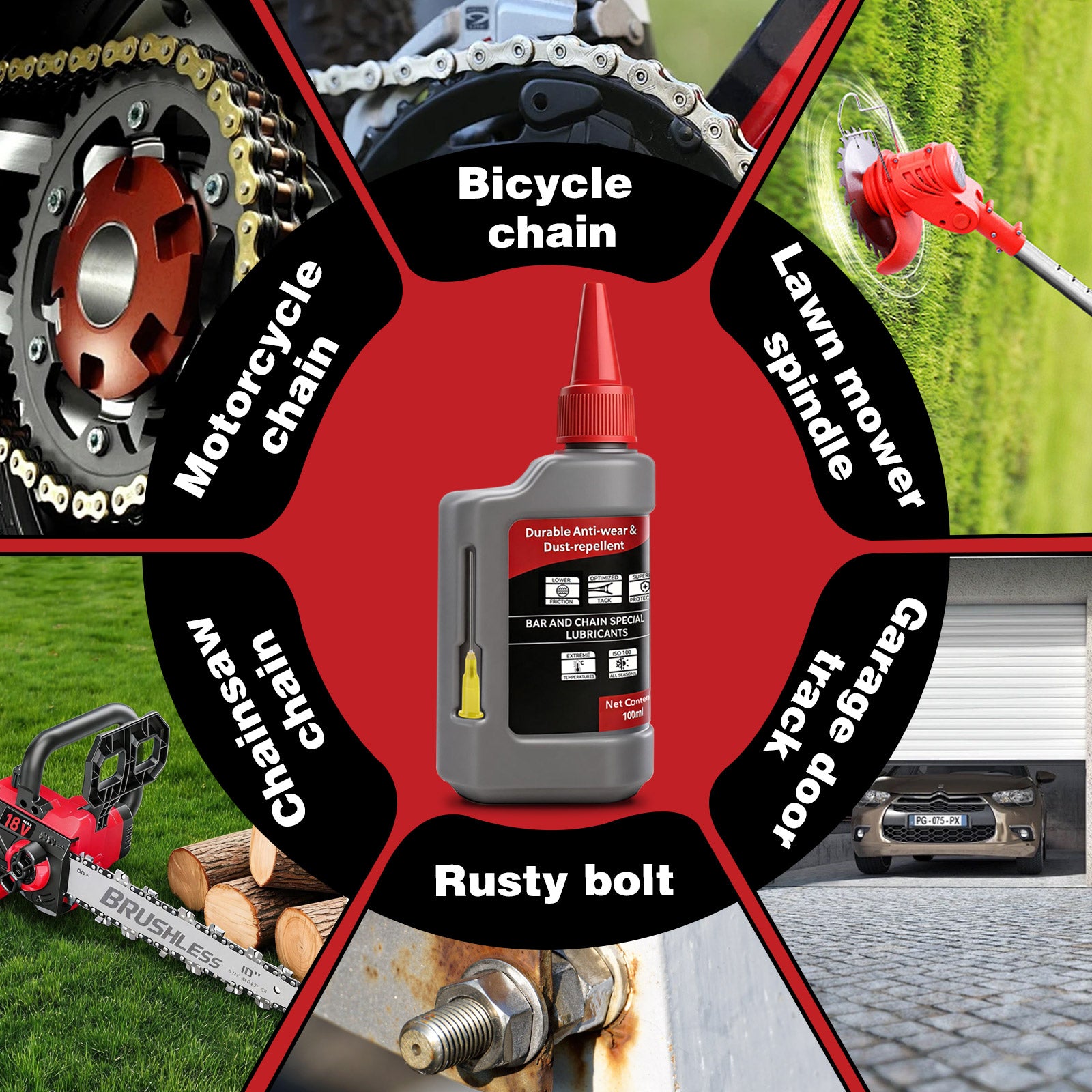 Professional Guide Bar and Chainsaw Oil – Ultra-clean, all-season lubricant for electric saws and pole saws* (3 bottles)