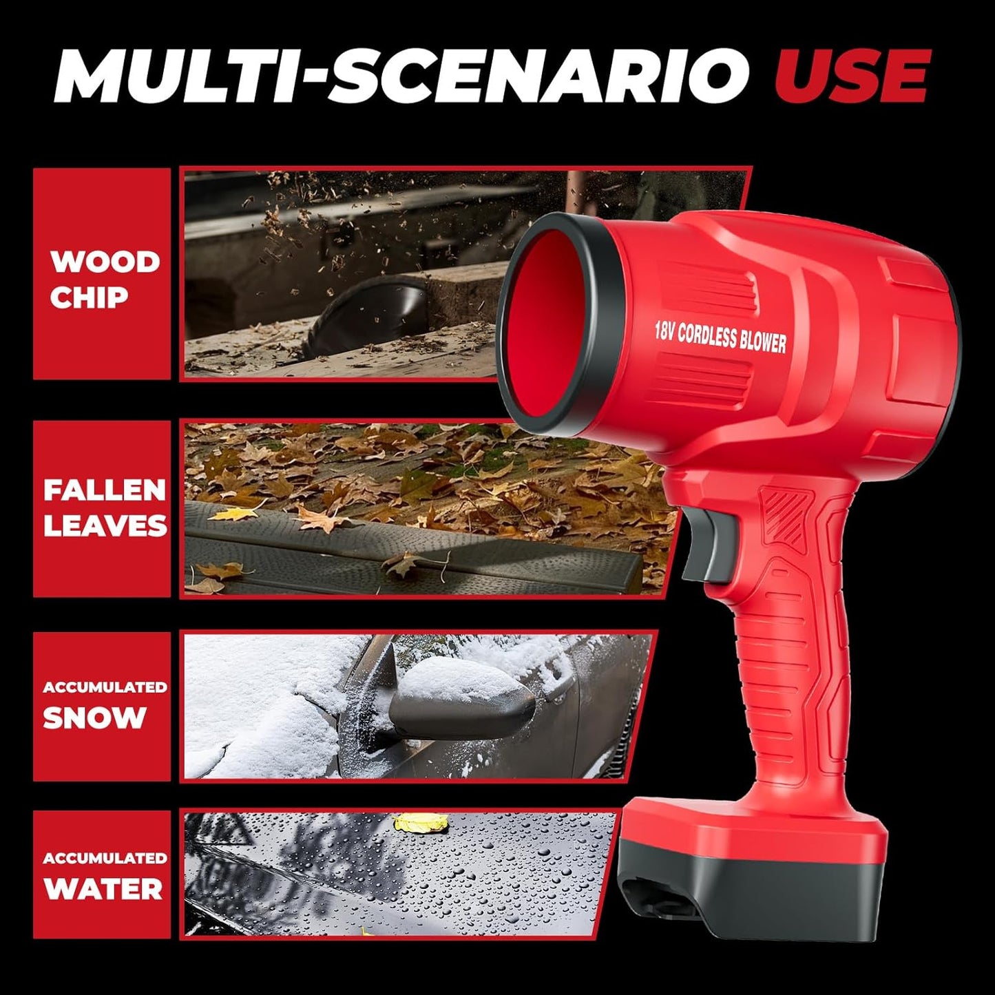 Small Cordless Leaf Blower Compatible with MWK m-18 Battery