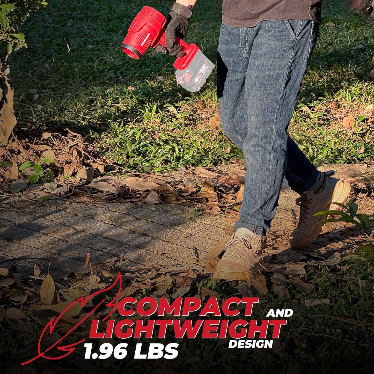 Small Cordless Leaf Blower Compatible with MWK m-18 Battery