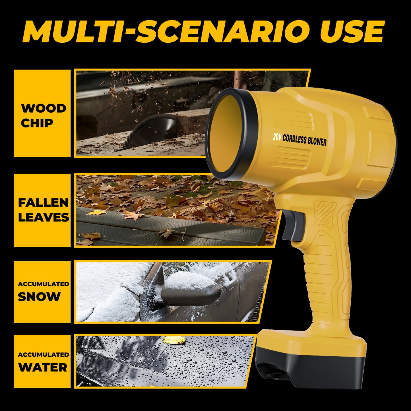 Cordless Leaf Blower Compatible with DW 20V Max Battery