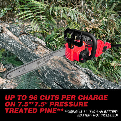 2-IN-1 Cordless 10-Inch Pole Saw And Chainsaw Compatible with MWK M-18 18V Battery