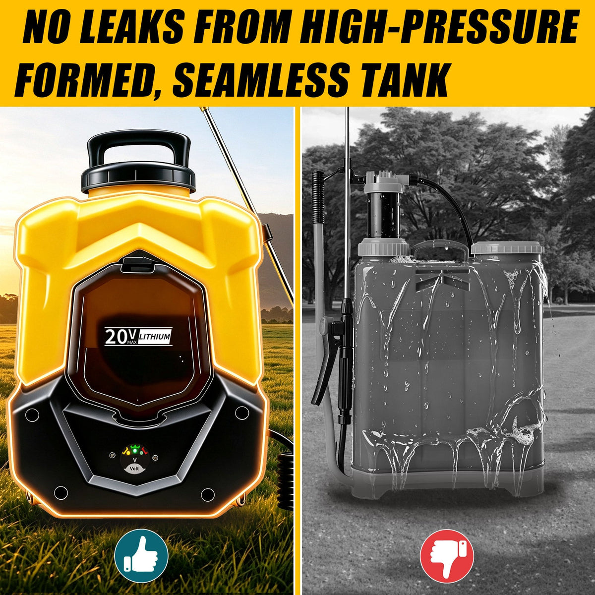 Battery Powered Backpack Sprayer for DEWALT 20V Max Battery - LOASCOTY-DIY Gardening Tools Official Site | Changing Lives