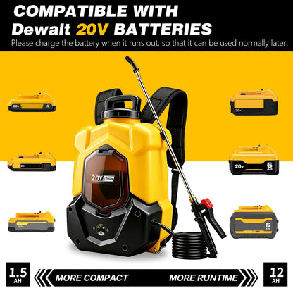 Battery Powered Backpack Sprayer for DEWALT 20V Max Battery - LOASCOTY-DIY Gardening Tools Official Site | Changing Lives
