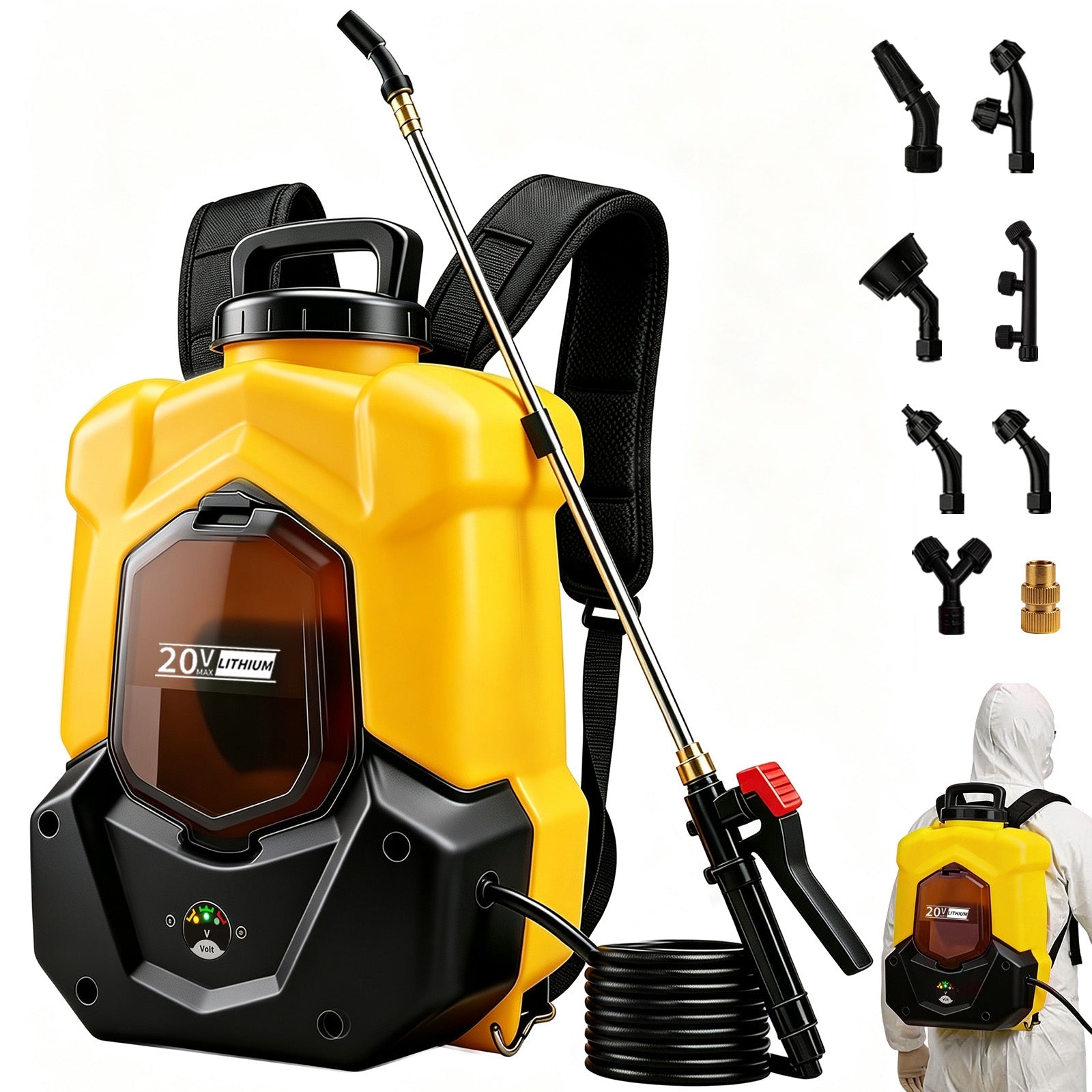 Battery Powered Backpack Sprayer for DEWALT 20V Max Battery(Battery Not Included） - LOASCOTY-DIY Gardening Tools Official Site | Changing Lives