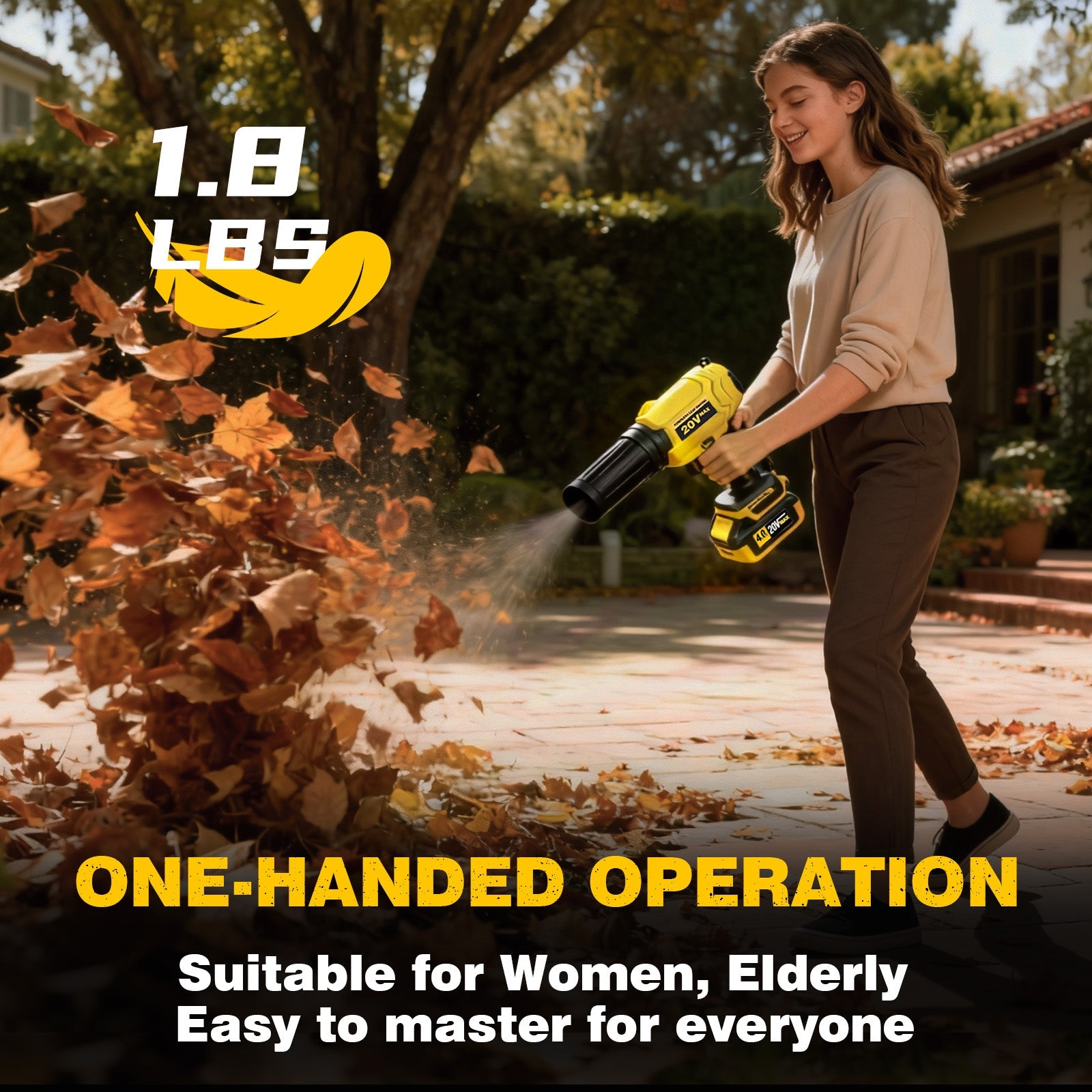 Cordless Leaf Blower for DEWALT 20V Max Battery - LOASCOTY - DIY Gardening Tools Official Site | Changing Lives