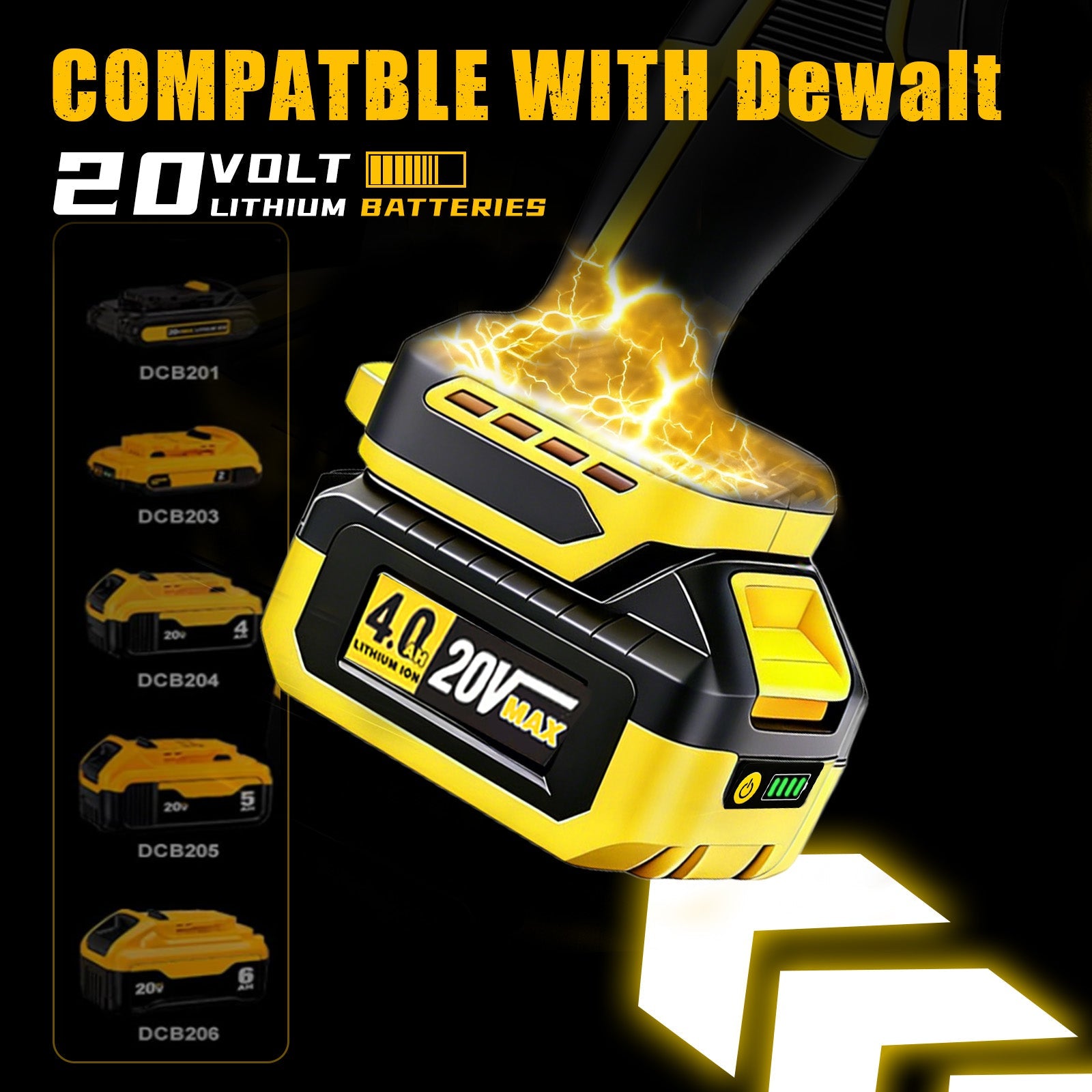 Cordless Leaf Blower for DEWALT 20V Max Battery - LOASCOTY - DIY Gardening Tools Official Site | Changing Lives