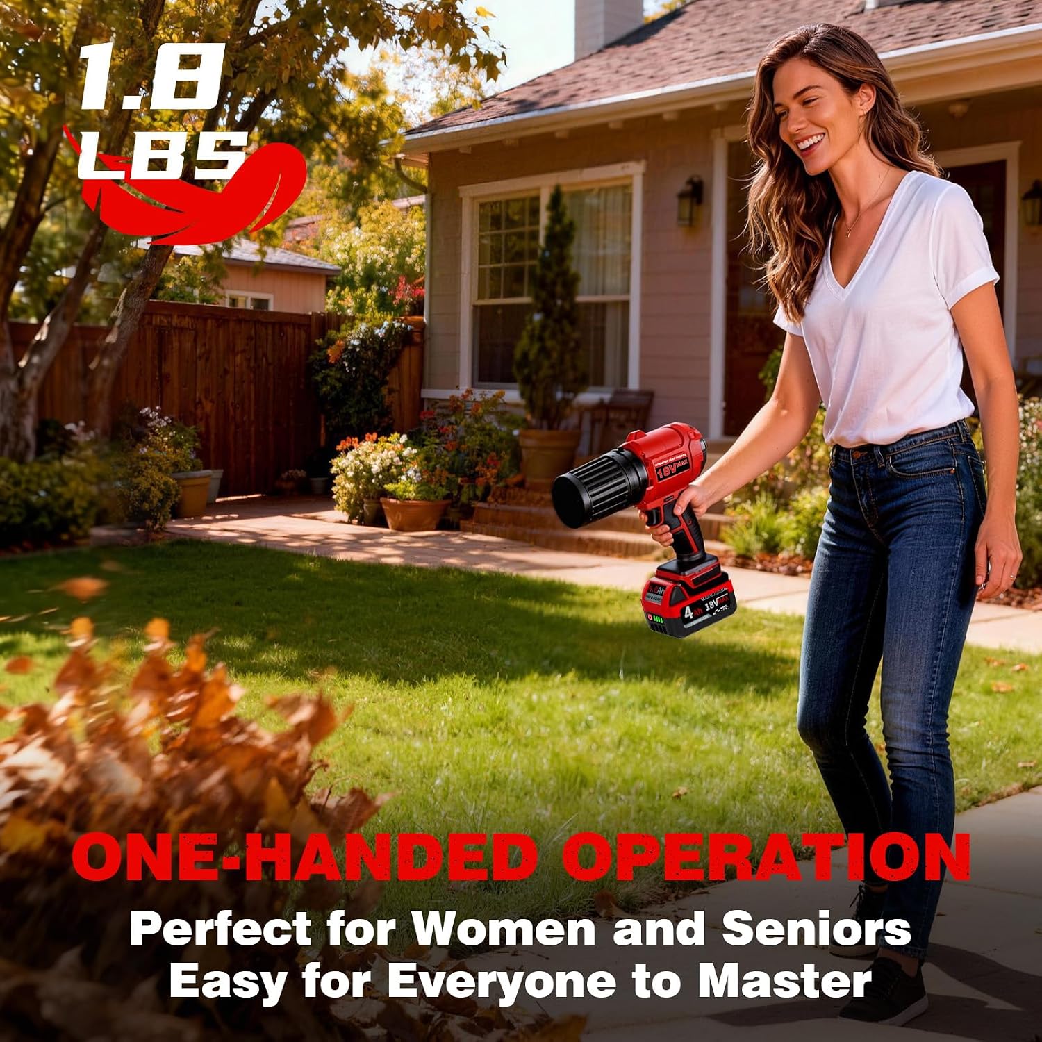Cordless Leaf Blower for Milwaukee 18V Max Battery (4.0ah Battery Included) - LOASCOTY-DIY Gardening Tools Official Site | Changing Lives