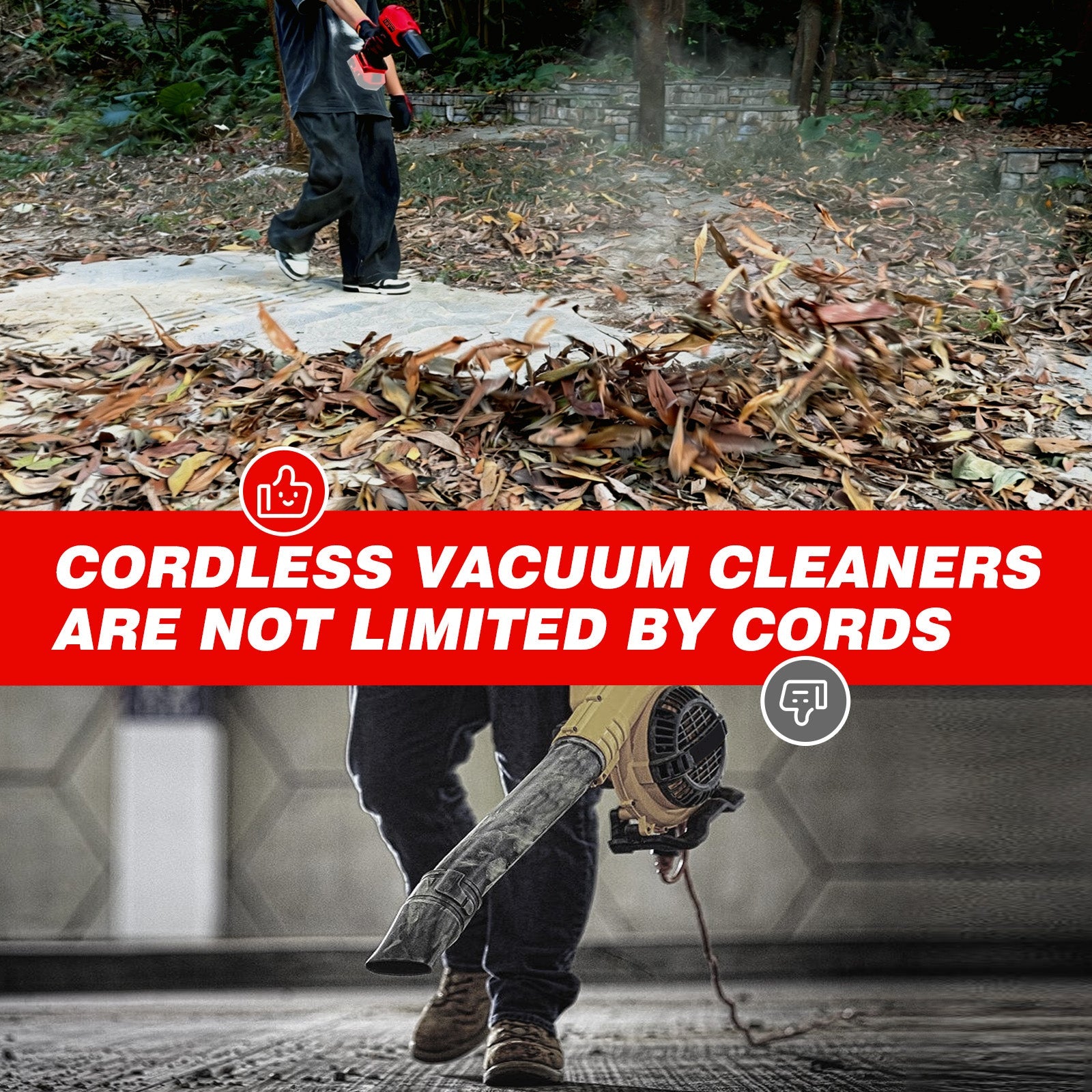 Cordless Leaf Blower for Milwaukee m18 Battery (No Battery) - LOASCOTY - DIY Gardening Tools Official Site | Changing Lives