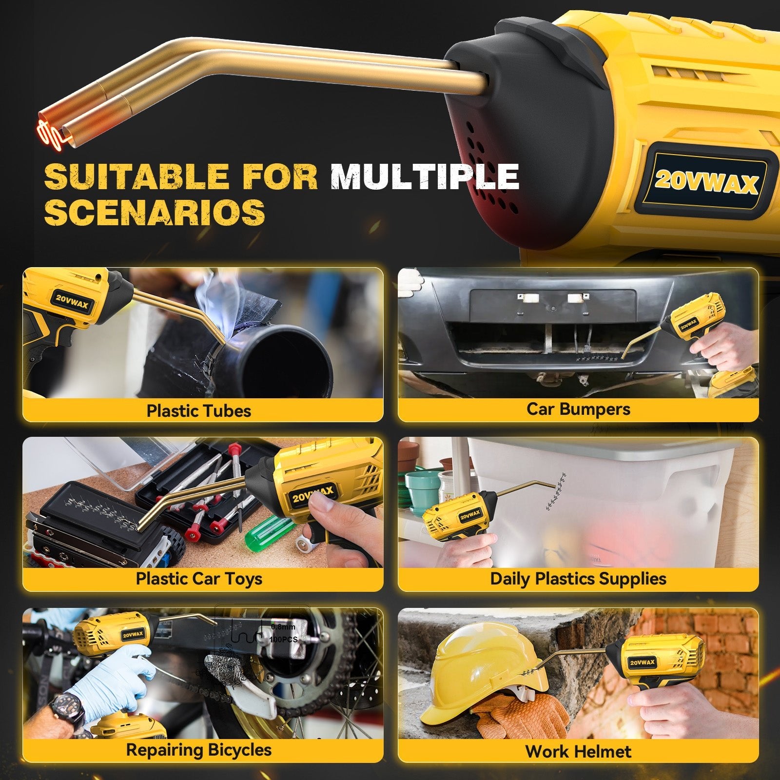 Cordless Plastic Welder for Dewalt 20V Max Battery Powered (Battery Included) - LOASCOTY - DIY Gardening Tools Official Site | Changing Lives